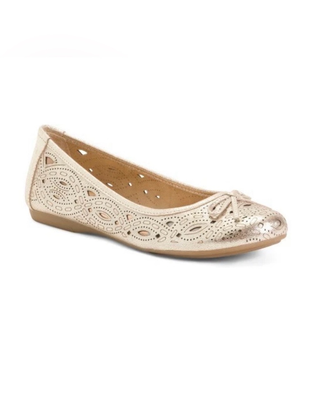 NWOB Earth Gold Flats Sz 9.5